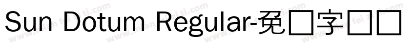 Sun Dotum Regular字体转换